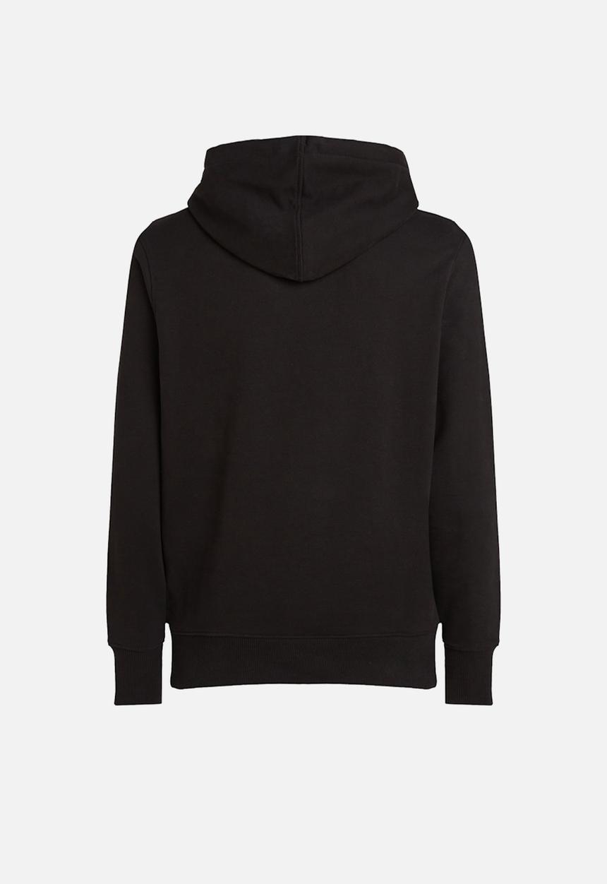 Calvin Klein - Distressed Monologo Hoodie - Ck Black