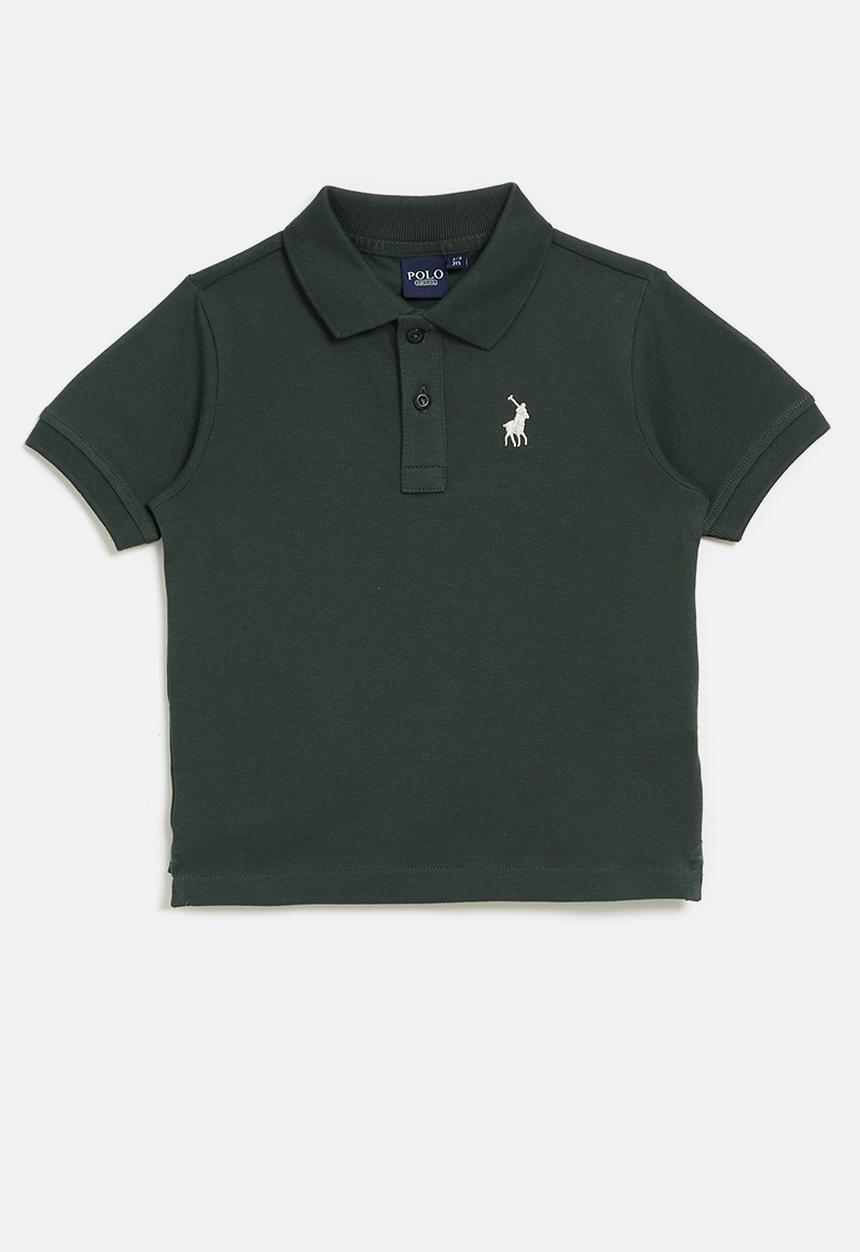 POLO - Boys austin short sleeve golfer - forest green