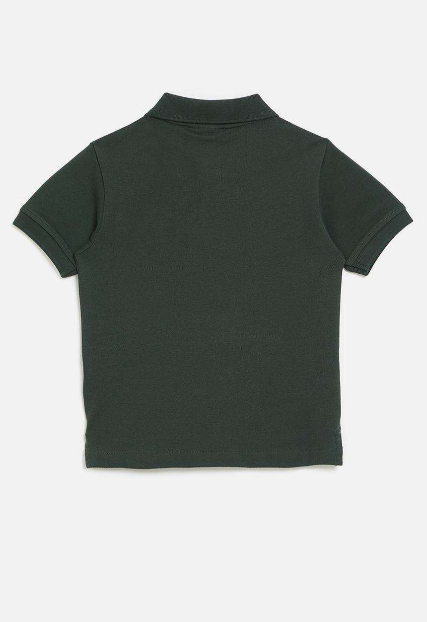 POLO - Boys austin short sleeve golfer - forest green