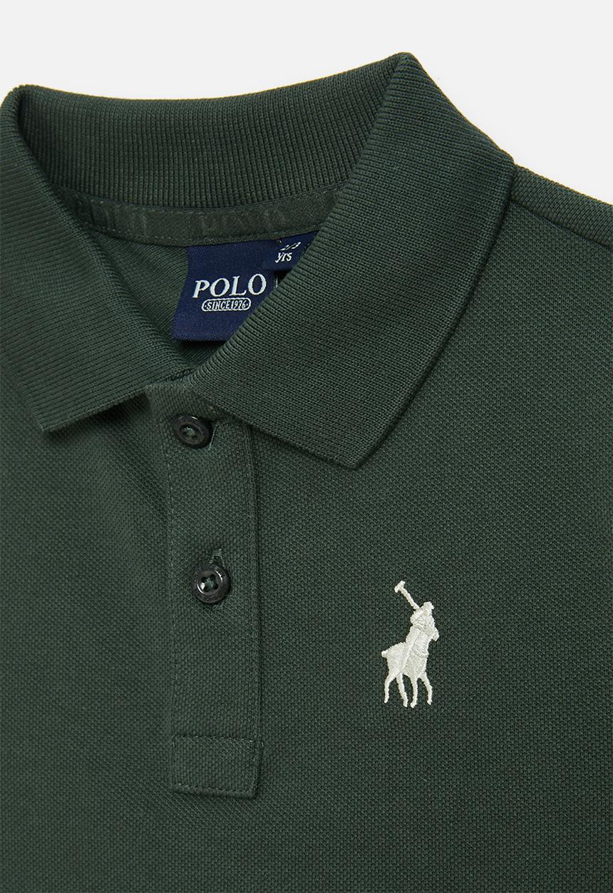 POLO - Boys austin short sleeve golfer - forest green