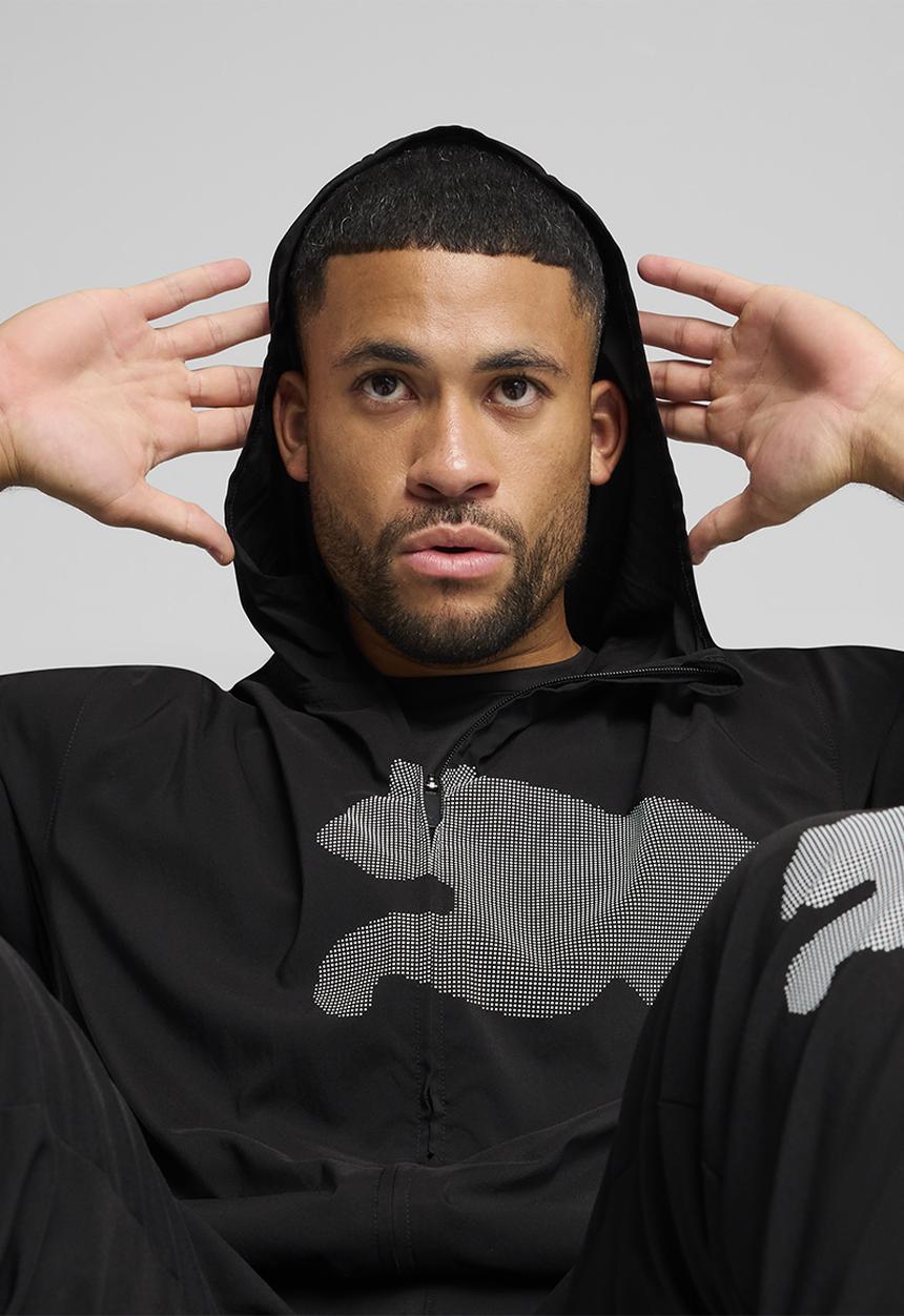 PUMA - M TAD PUMA BIG LOGO WOVEN JACKET - PUMA Black