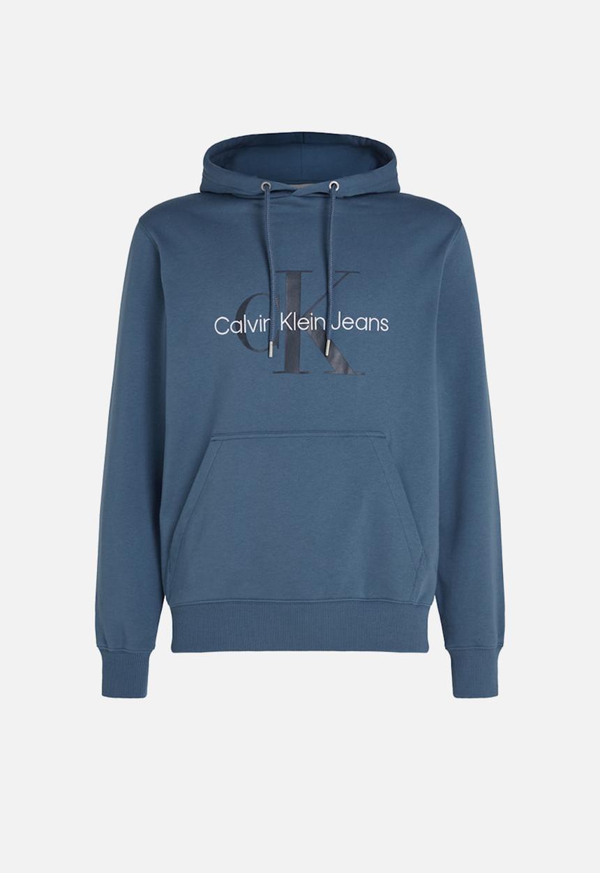 Calvin Klein - Seasonal Monologo Regular Hoodie - Blue Coast