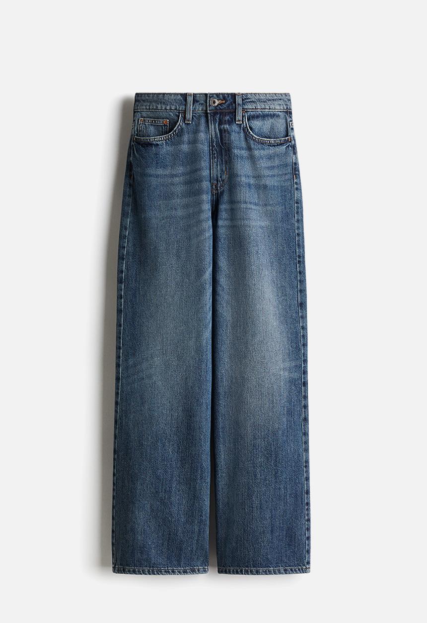 H&M - Wide ultra high jeans - denim blue