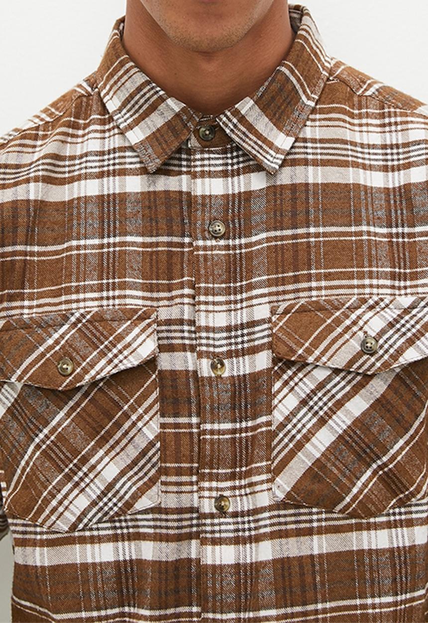 Brave Soul - MSH-48SERRANO - Rust/Brown Check