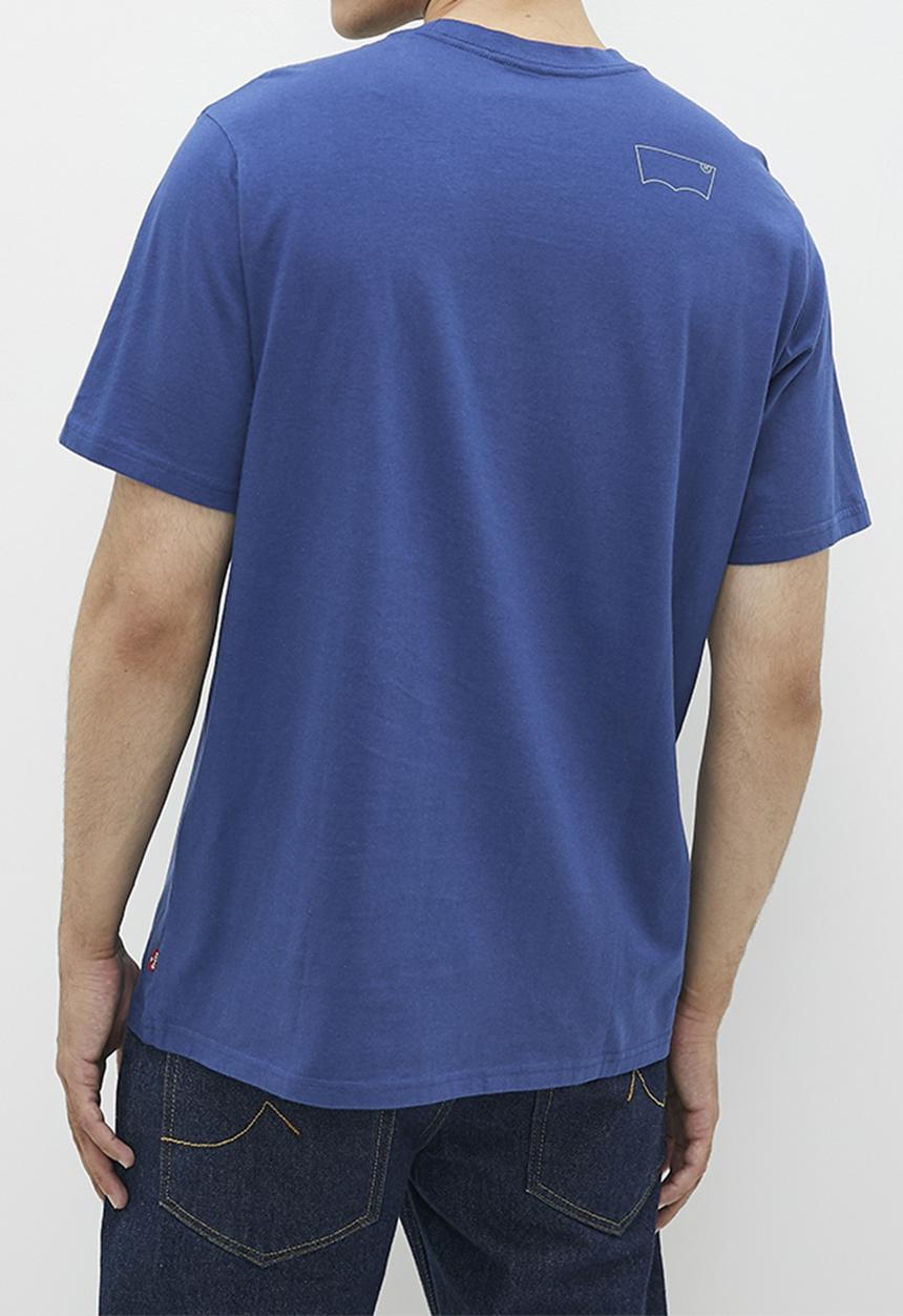 Levi’s® - Short sleeve relaxed fit tee - overlap logo navy peony