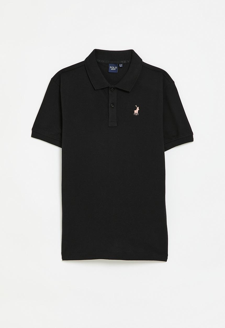 POLO - Boys austin short sleeve golfer - black