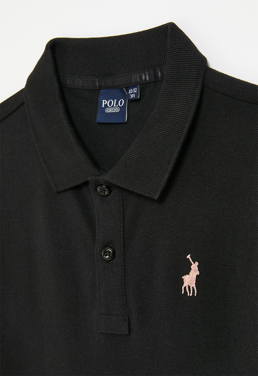 POLO - Boys austin short sleeve golfer - black