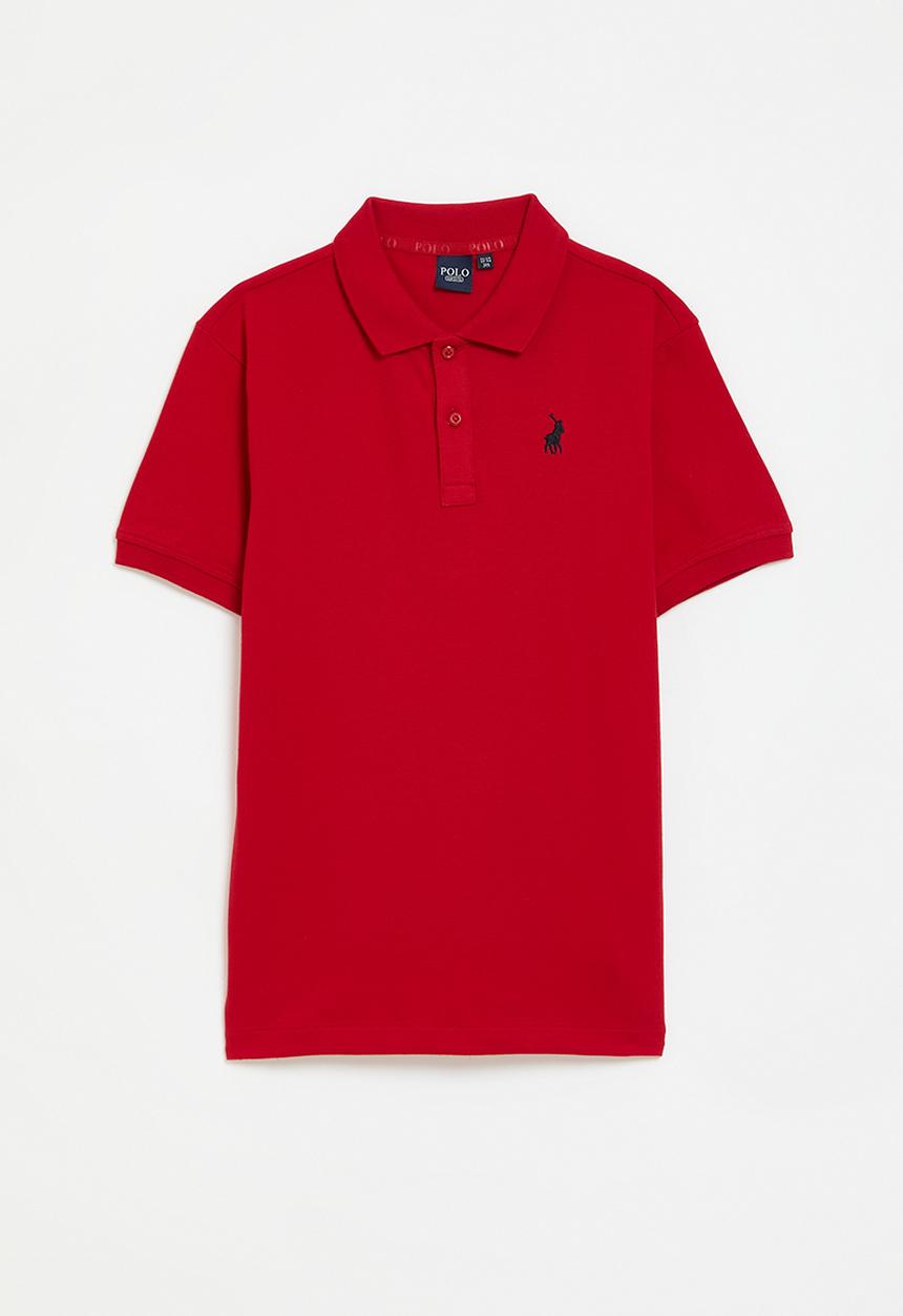 POLO - Girls nina short sleeve golfer - red