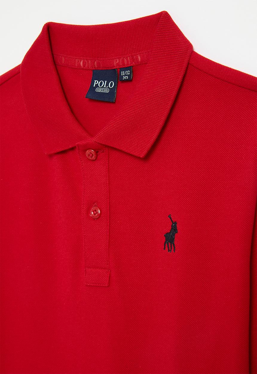 POLO - Girls nina short sleeve golfer - red