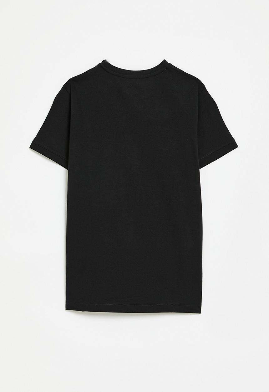 POLO - Boys thabang printed short sleeve tee - black