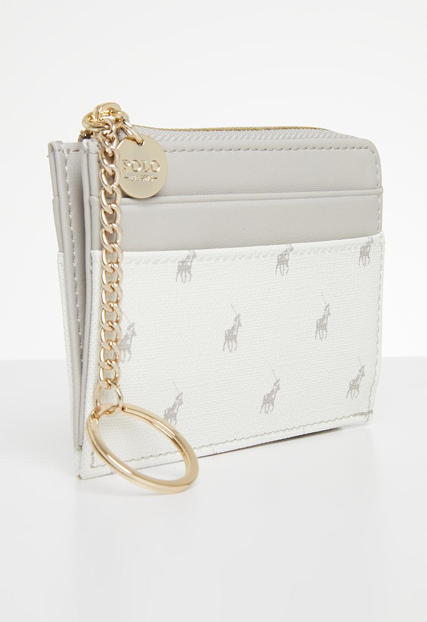 POLO - Monticello Cardholder With Keyring - Grey & White