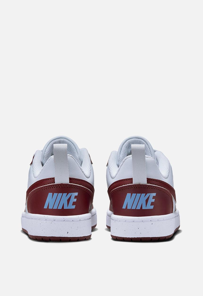 Nike - Nike Court Borough Low Recraft - Pure Platinum/Dark Team Red-Blue Beyond