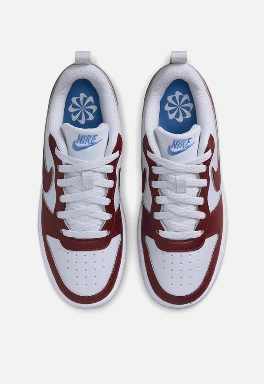 Nike - Nike Court Borough Low Recraft - Pure Platinum/Dark Team Red-Blue Beyond