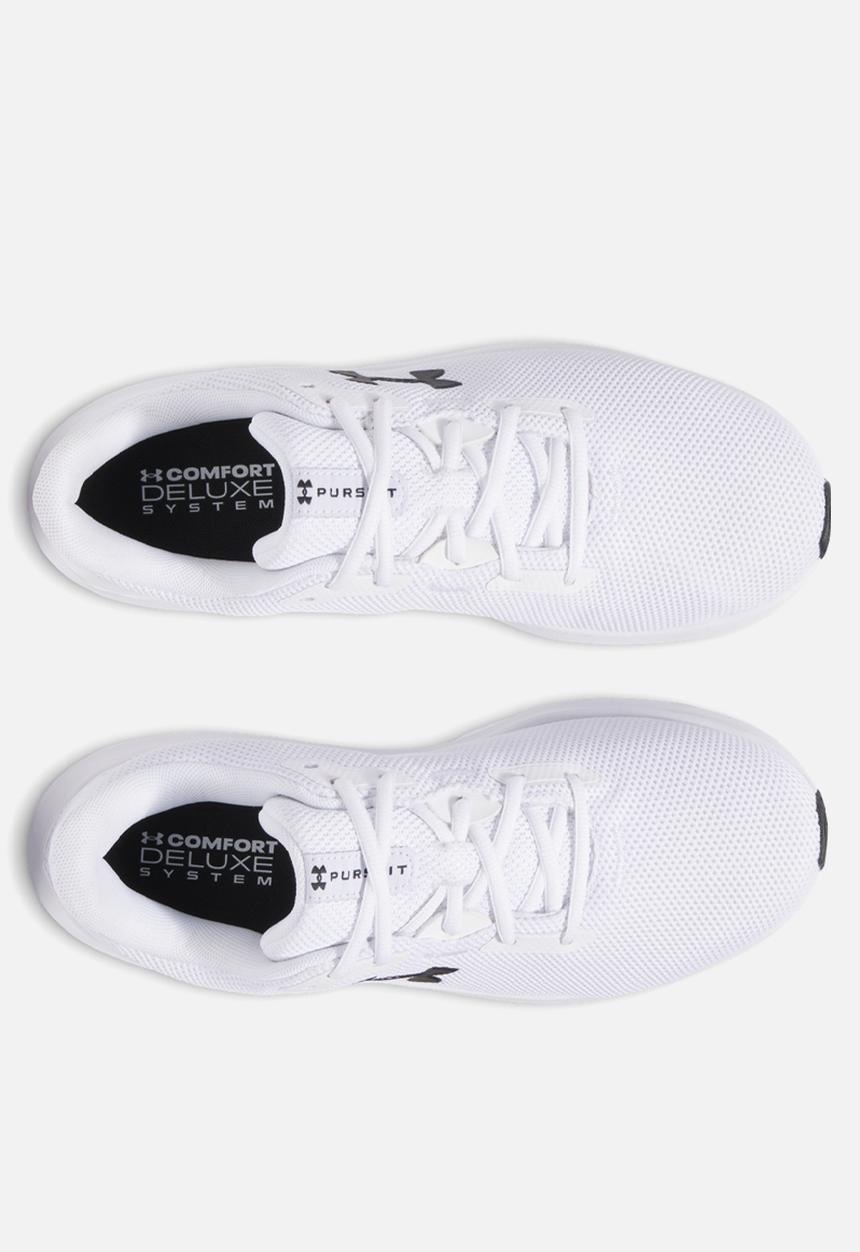 Under Armour - Charged Pursuit 4 - White/White/Black