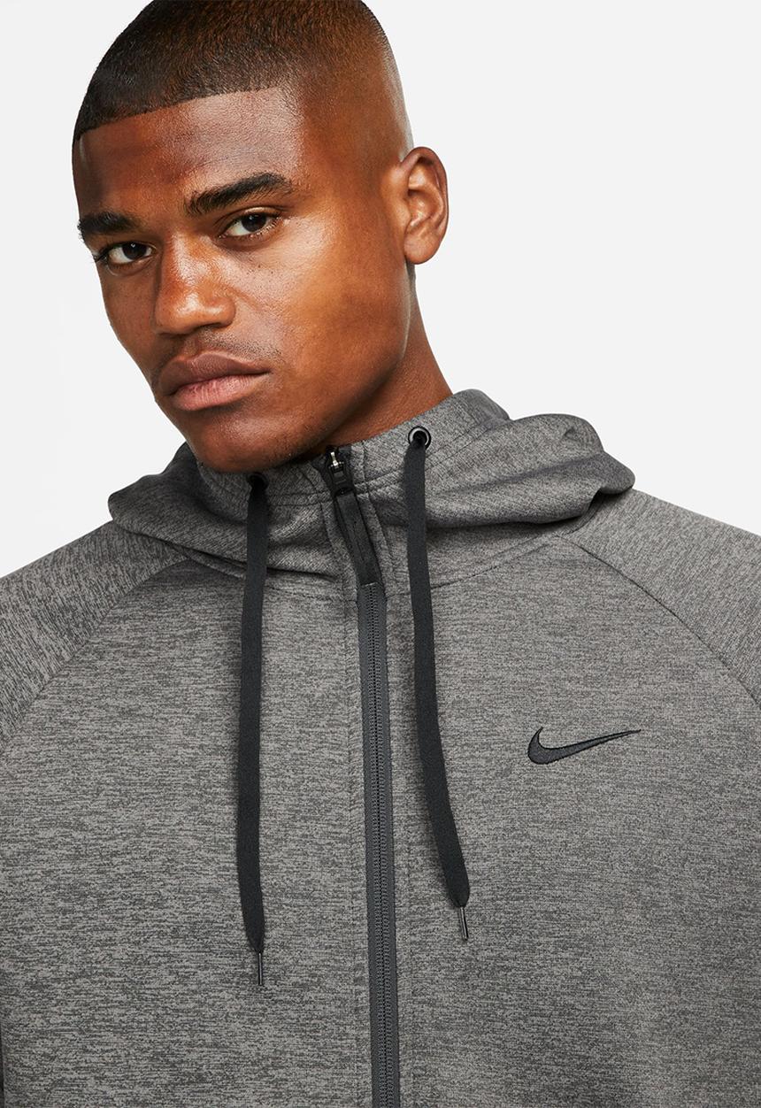 Nike -  Therma-FIT Full-Zip Fitness Top - Charcoal Heathr