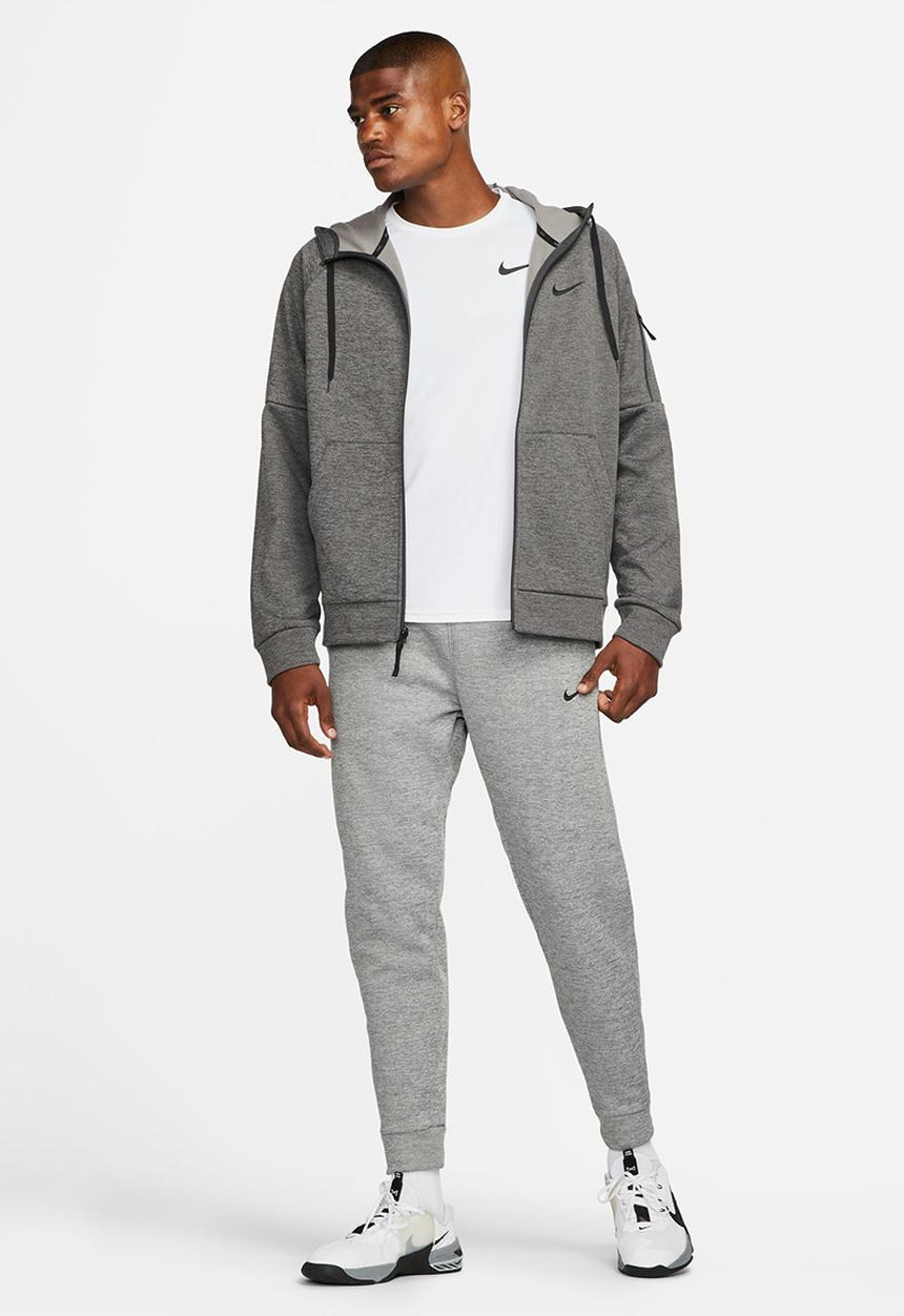 Nike -  Therma-FIT Full-Zip Fitness Top - Charcoal Heathr