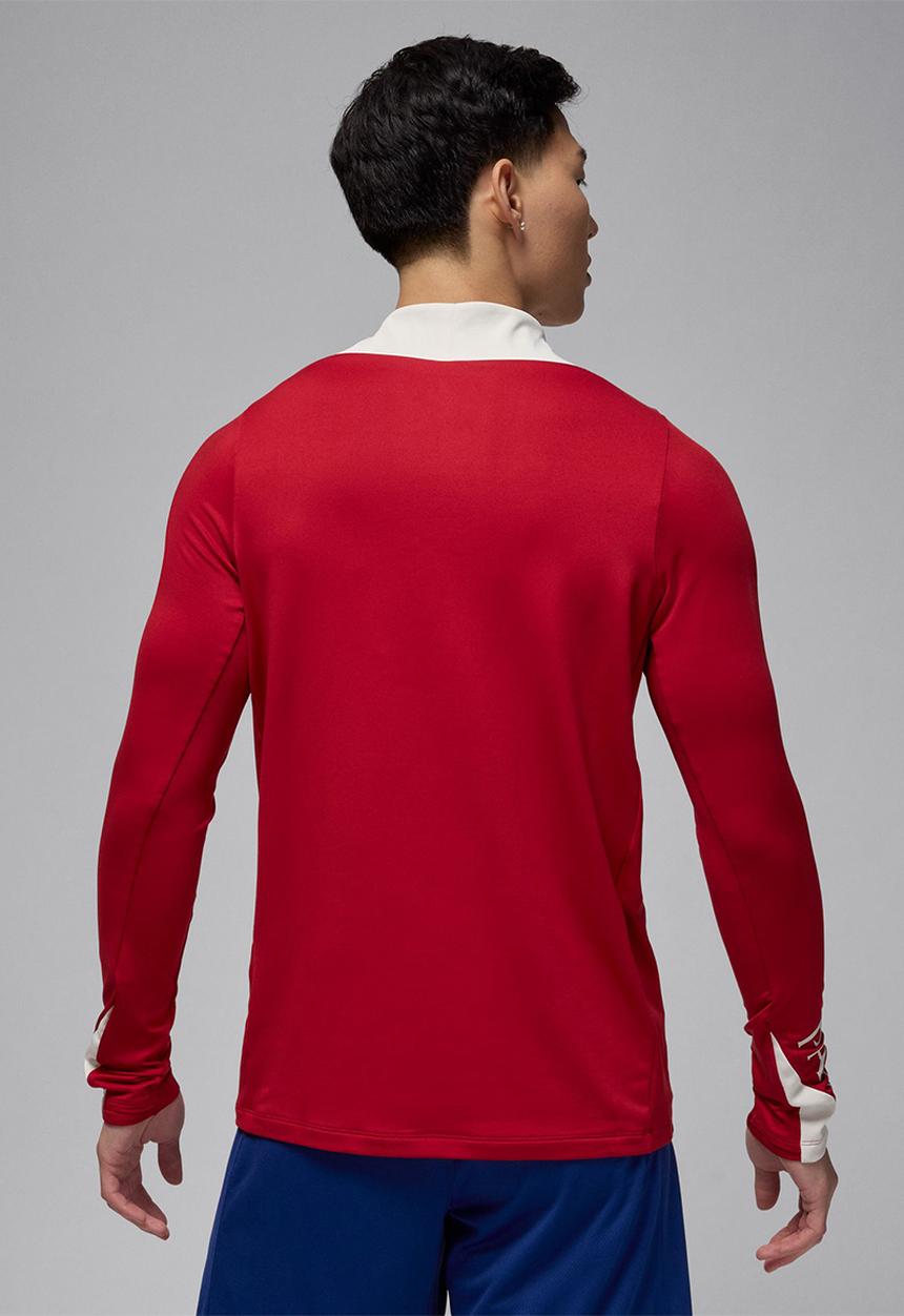 Nike - PSG Strike Fourth Jordan Dri-FIT Football Knit Drill Top -Red