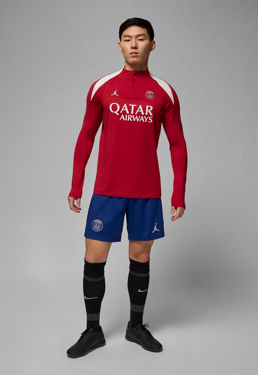 Nike - PSG Strike Fourth Jordan Dri-FIT Football Knit Drill Top -Red