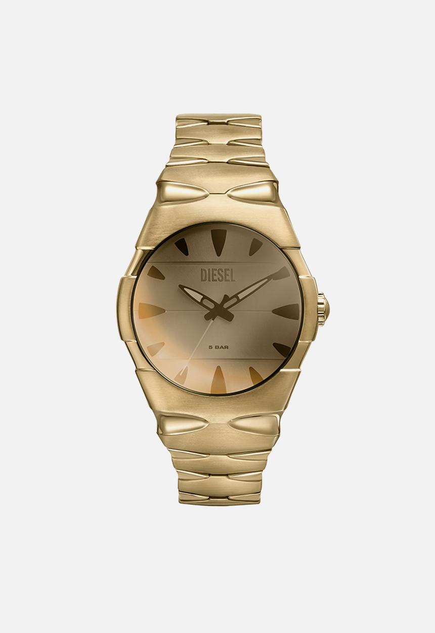 Diesel  - D-Sruptor Three-hand Gold-tone Stainless Steel Watch - Gold