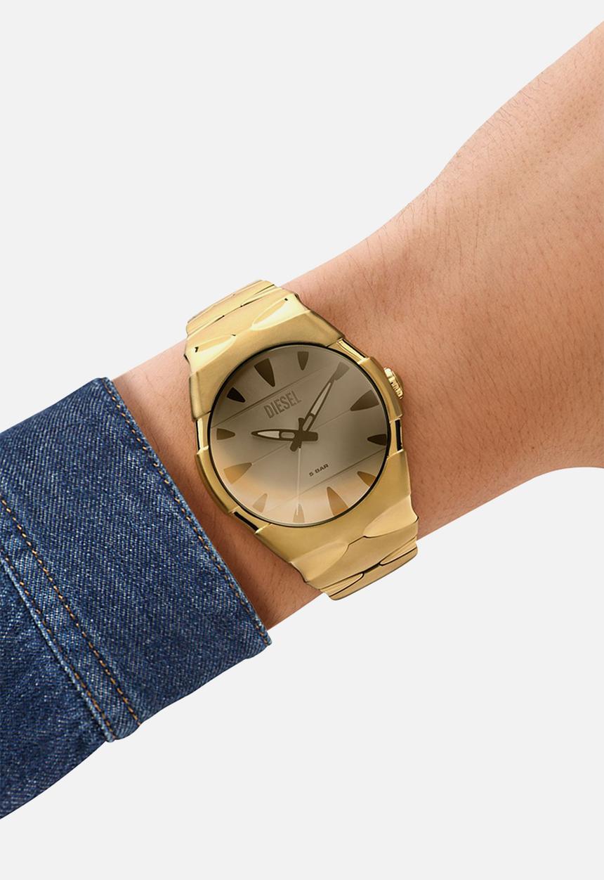 Diesel  - D-Sruptor Three-hand Gold-tone Stainless Steel Watch - Gold