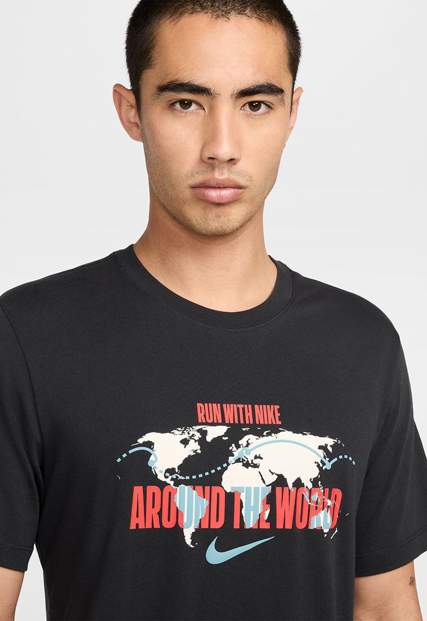 Nike - Fast Forward Running Short Sleeve Tee - Off Noir