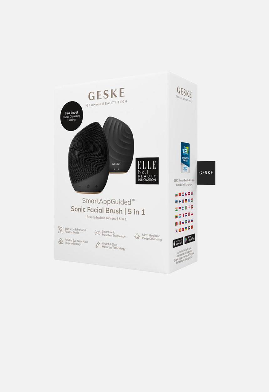 GESKE - Sonic Facial Brush  5 in 1 - Black & Gold