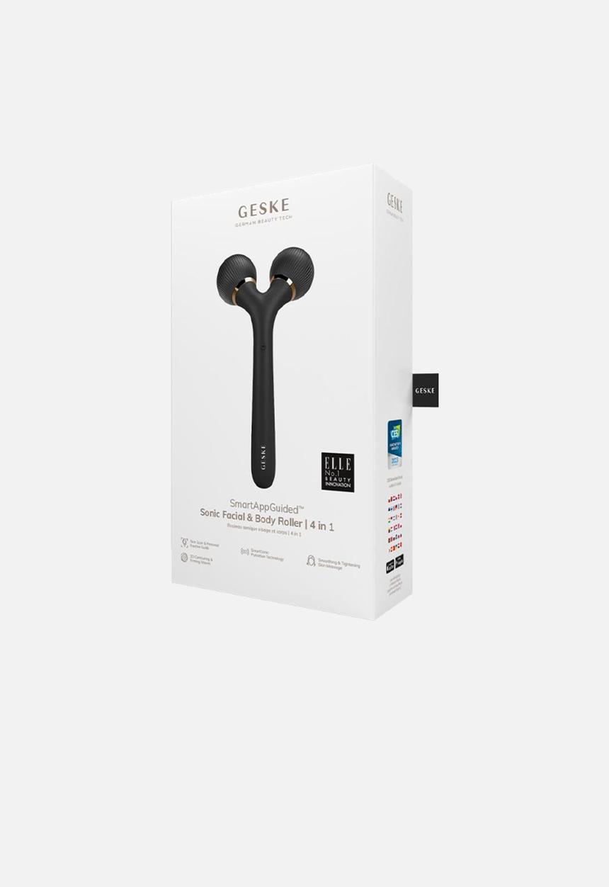GESKE - Sonic Facial & Body Roller  4 in 1 - Black & Gold