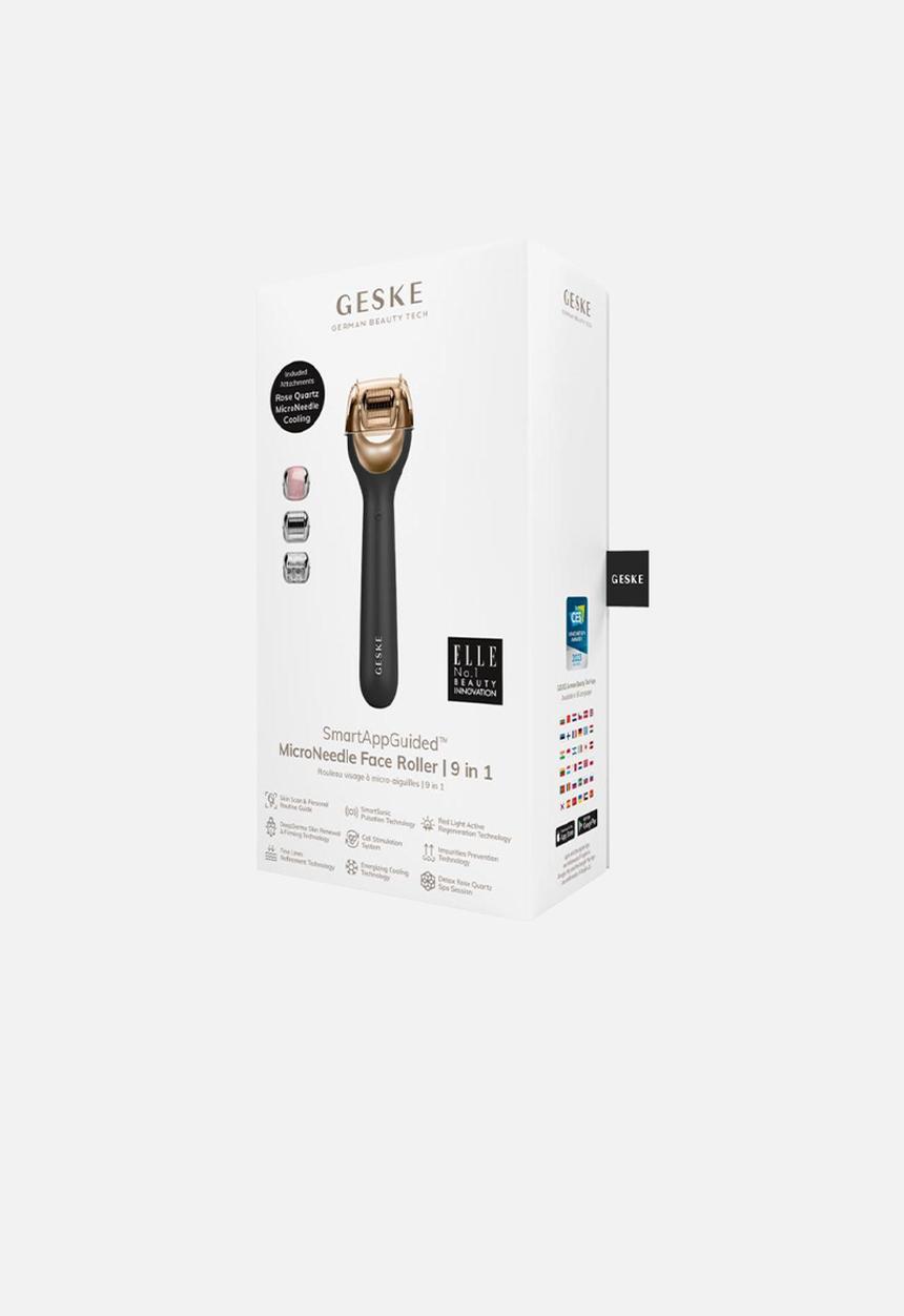 GESKE - MicroNeedle Face Roller  9 in 1 - Black & Gold