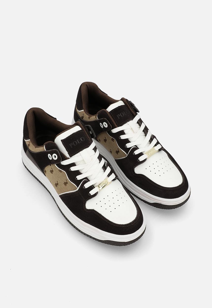POLO - Colour block jacquard sneaker - stone