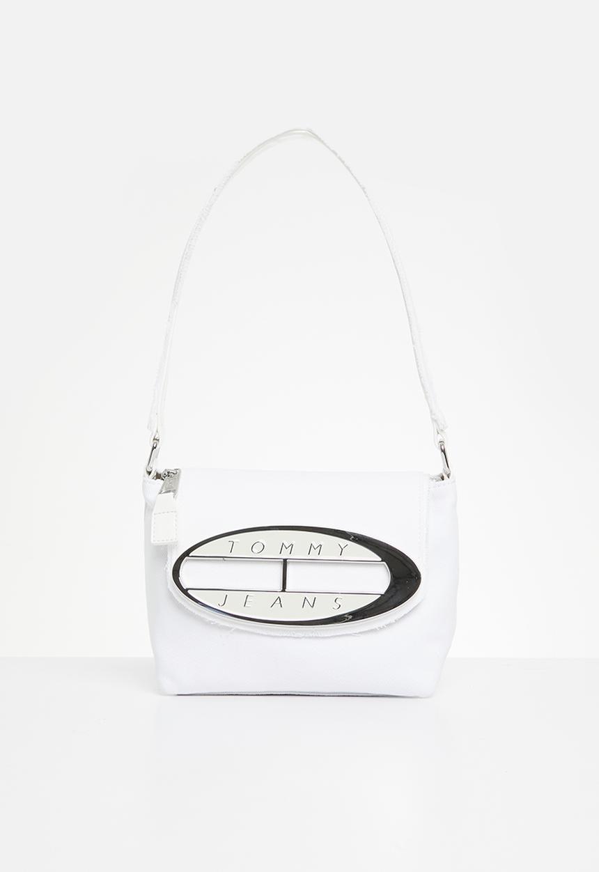 Tommy Hilfiger - Tjw denim on denim shoulder bag - ancient white
