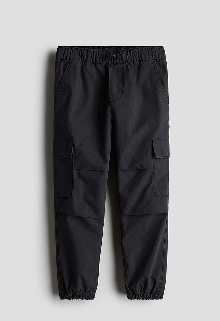 H&M - Cotton cargo trousers - dark grey