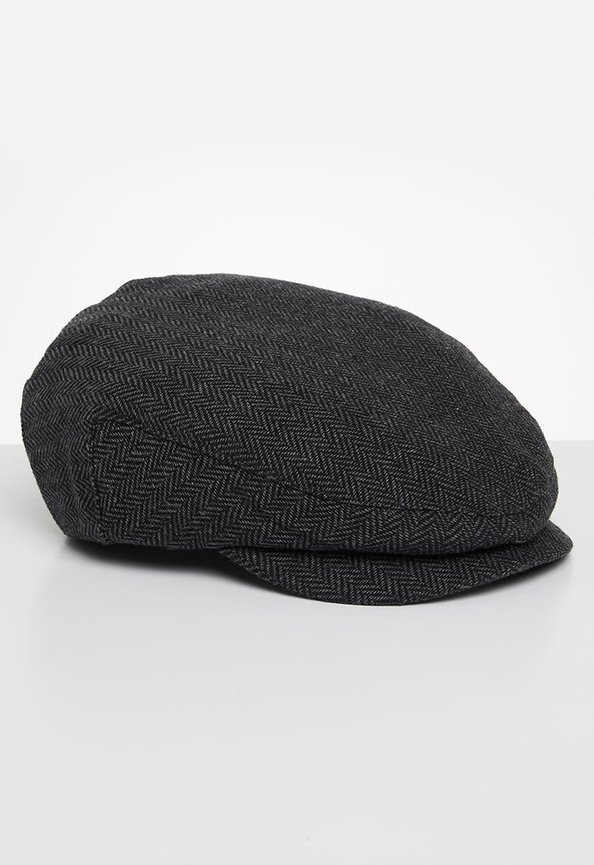 Pringle of Scotland - Pringle Ivy Newsboy Cap - Black