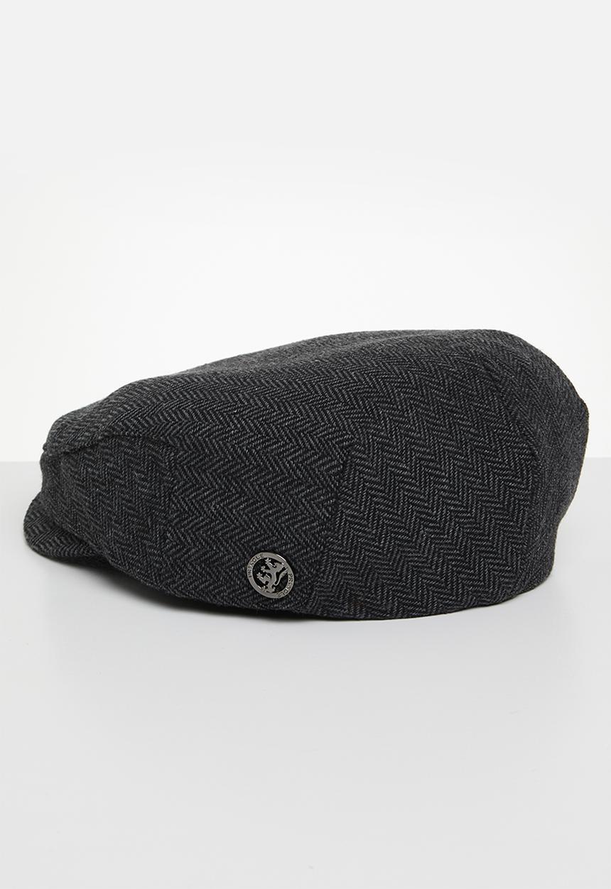Pringle of Scotland - Pringle Ivy Newsboy Cap - Black