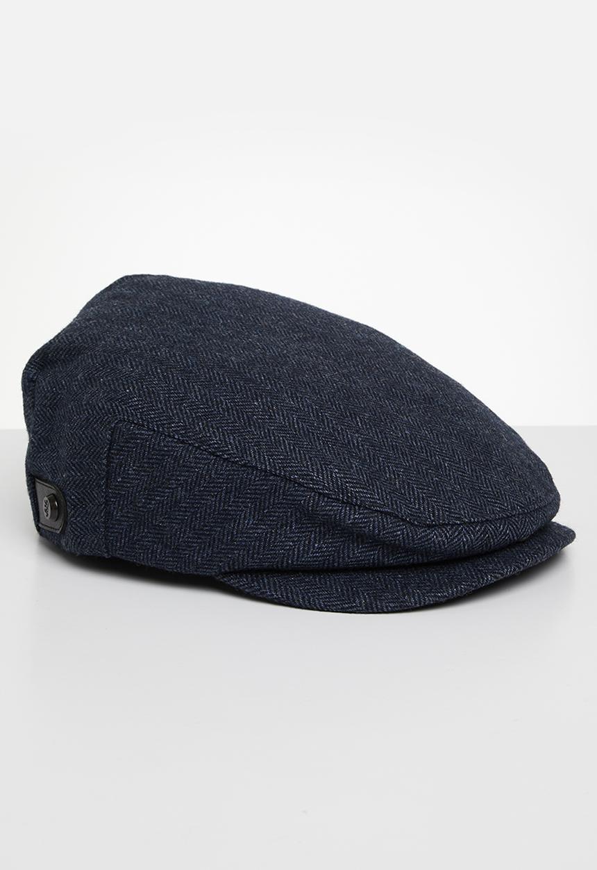 Pringle of Scotland - Pringle Ascot Newsboy Cap - Navy