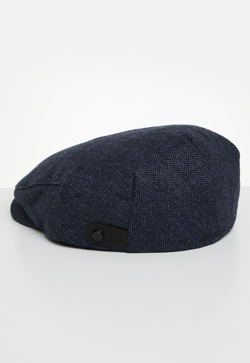 Pringle of Scotland - Pringle Ascot Newsboy Cap - Navy