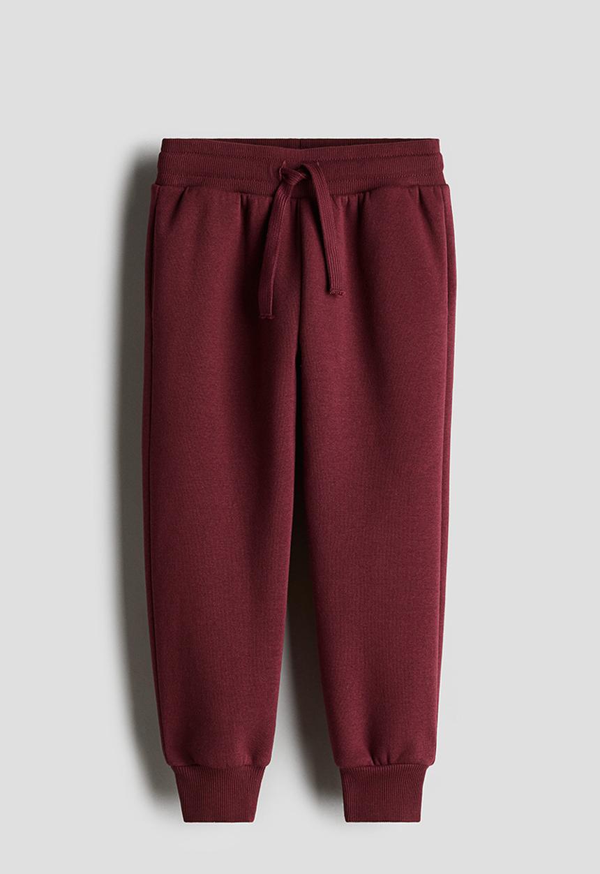 H&M - Brushed-inside joggers - dark red