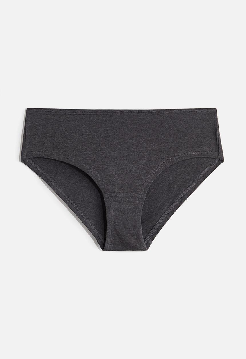 H&M - 10-Pack hipster briefs - dark grey marl/light grey marl 