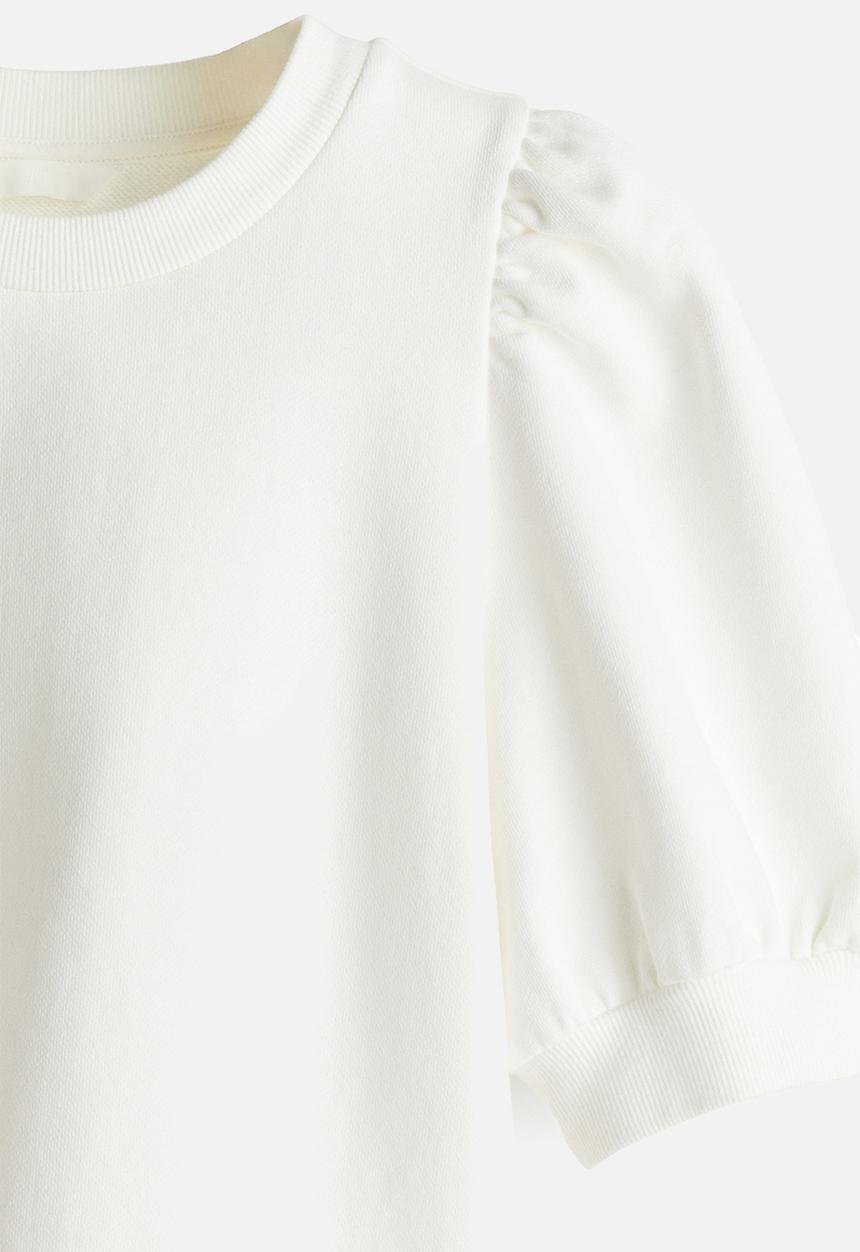 H&M - Puff-sleeved top - white