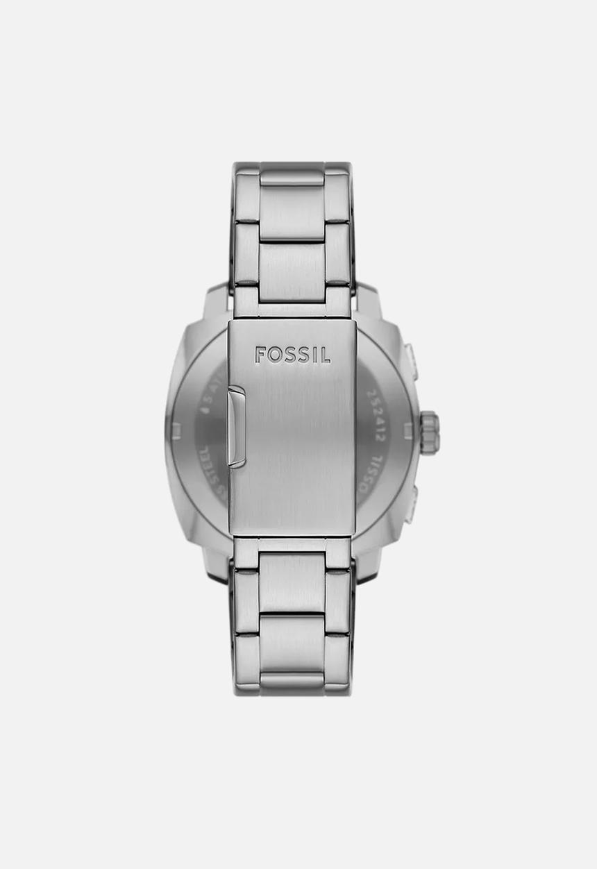 Fossil - Fossil mens machine chronograph stainless steel watch - silver