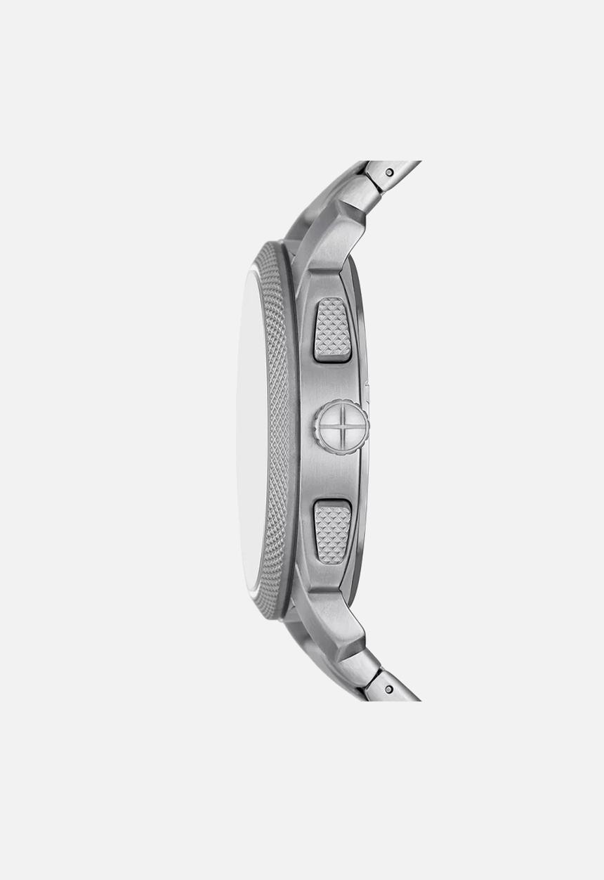 Fossil - Fossil mens machine chronograph stainless steel watch - silver