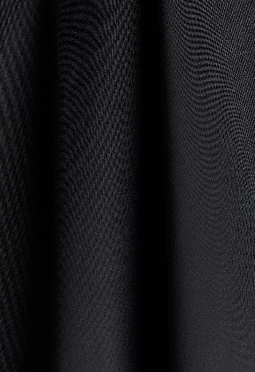 H&M - Scoop-back microfibre top - black