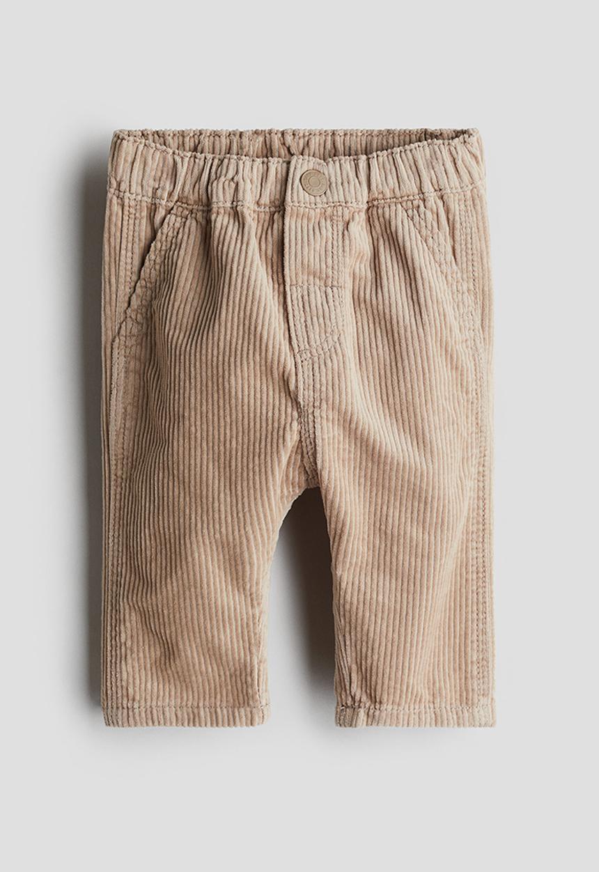 H&M - Cotton corduroy trousers - mole