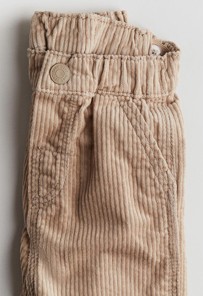 H&M - Cotton corduroy trousers - mole