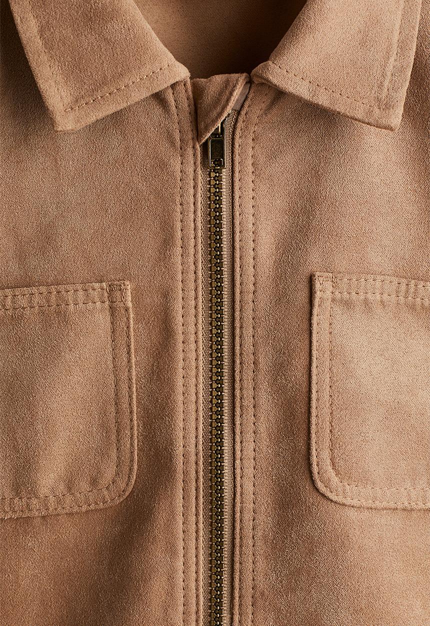 H&M - Napped overshirt - beige