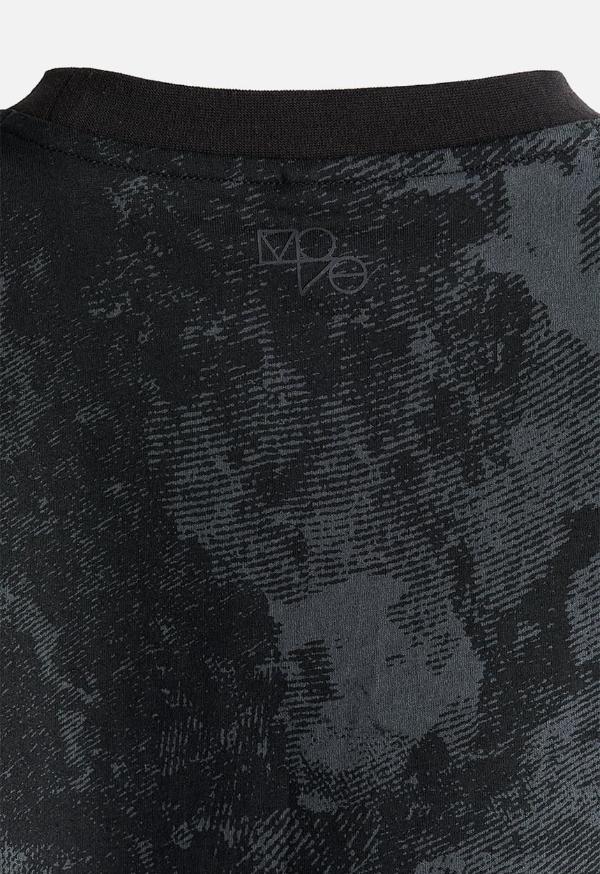 H&M - Loose fit sports top with drymove™ - black patterned