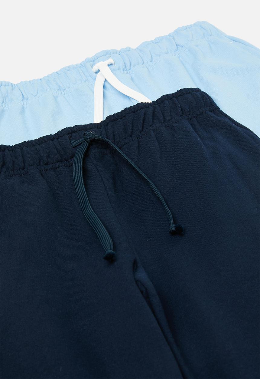 Pop Candy - 2 Pack joggers- navy & sky blue