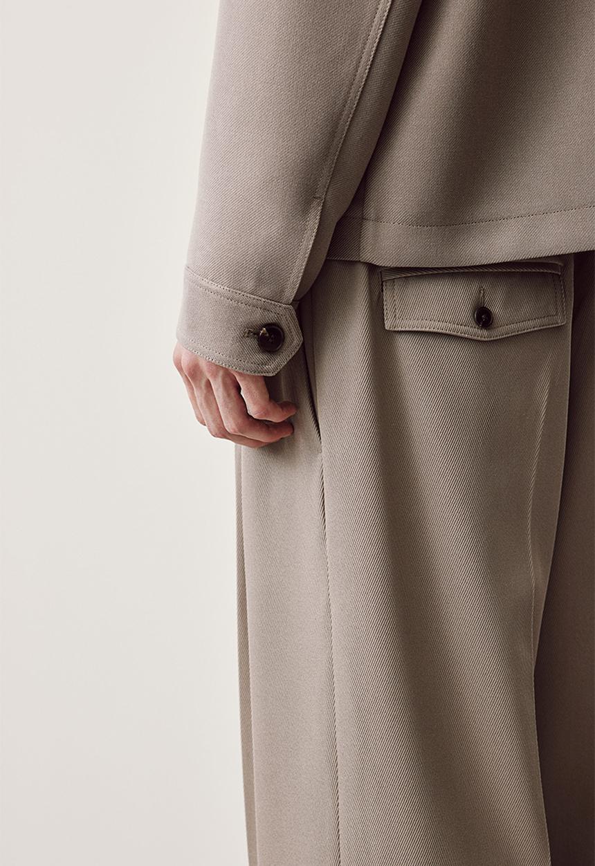 H&M - Regular fit pocket-detail shacket - mole