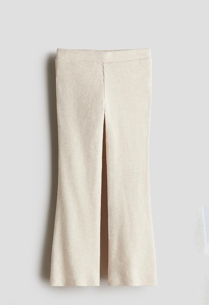 H&M - Flared leggings - light beige