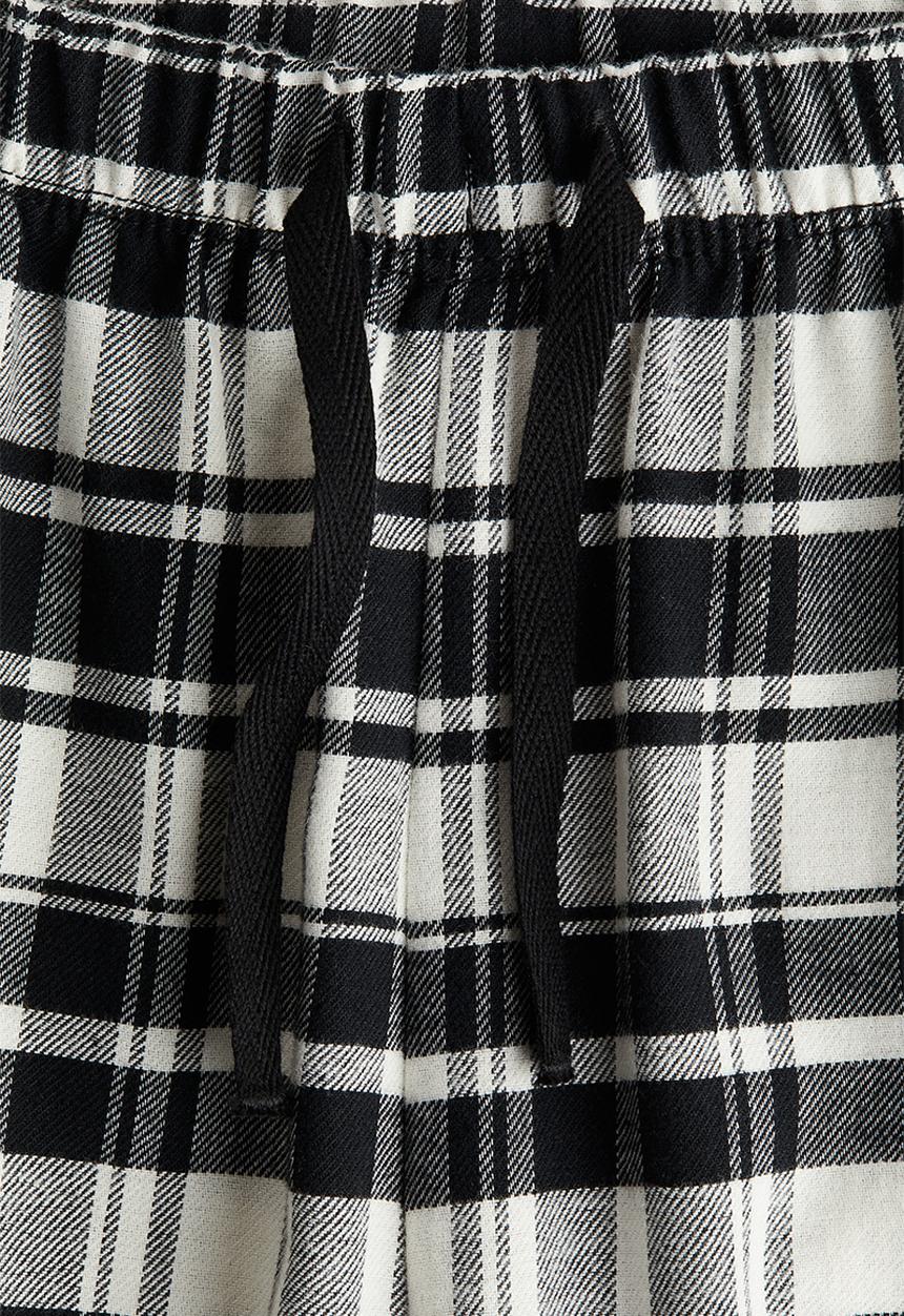 H&M - Flannel pyjama bottoms -  black & white checked