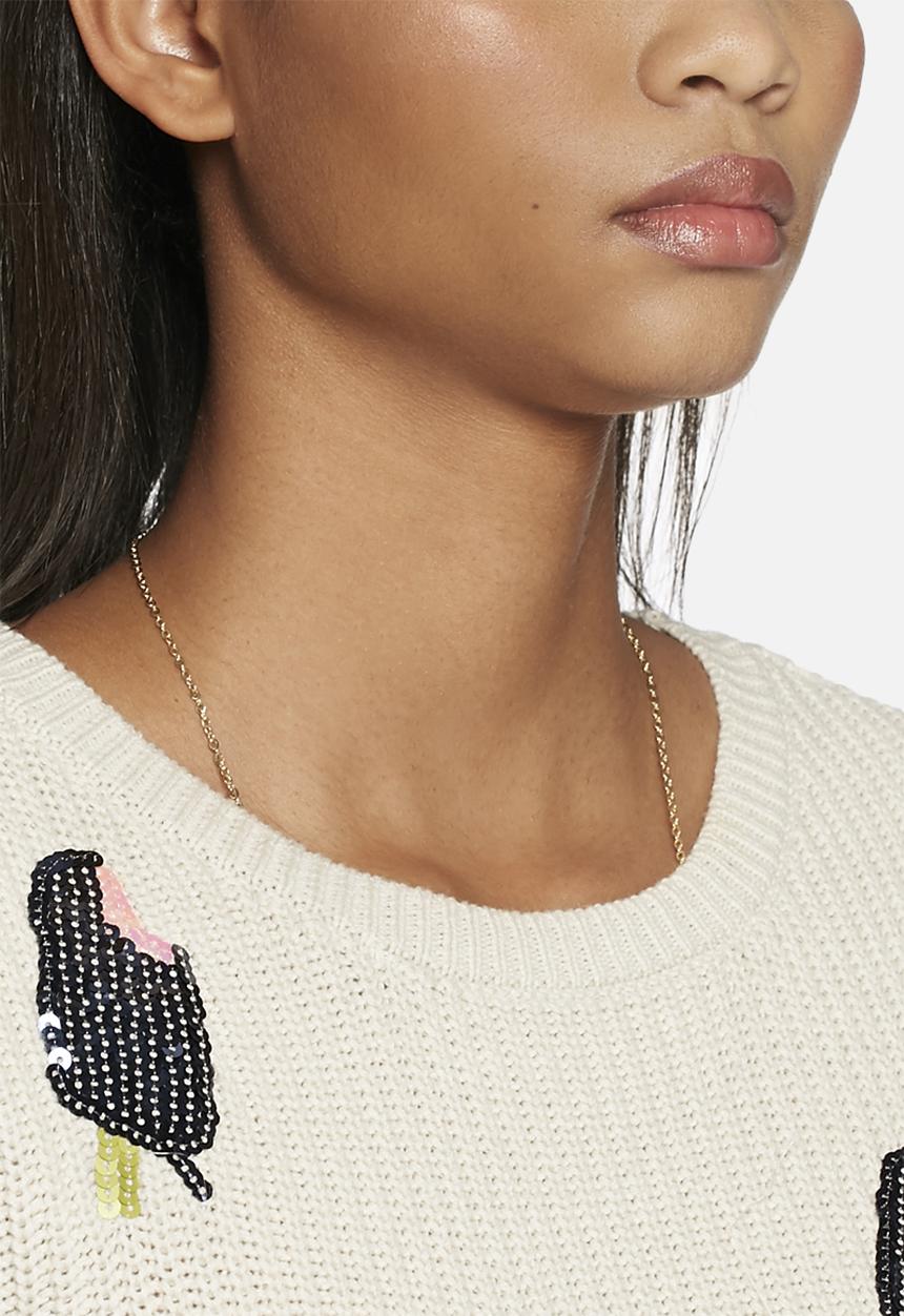 Vero Moda - Stick cropped knit top